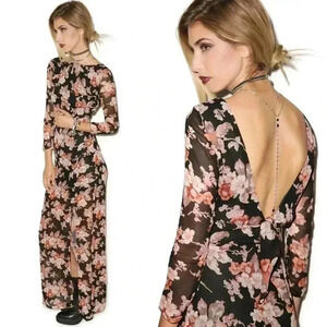 NWT For Love & Lemons Autumn Maxi Dress Size Small